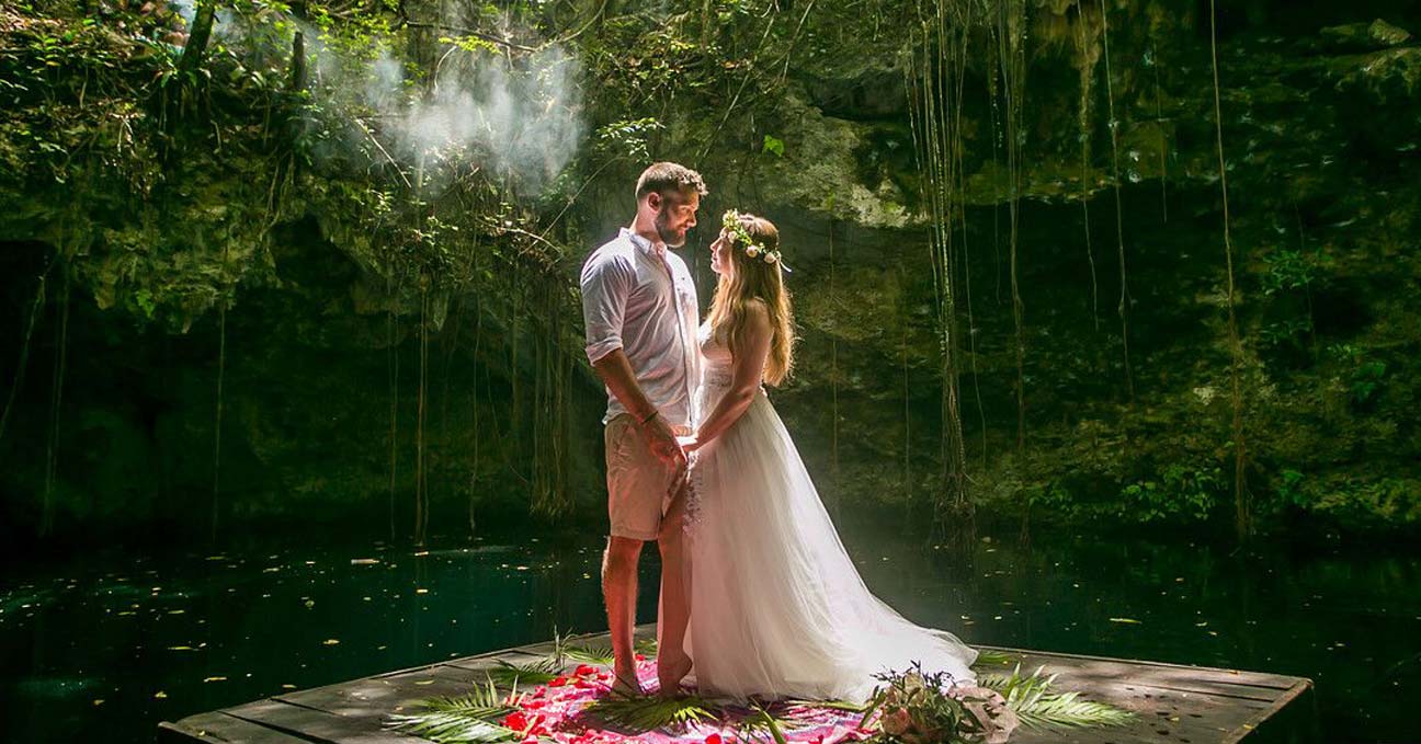 Mexico Cenote Elopement